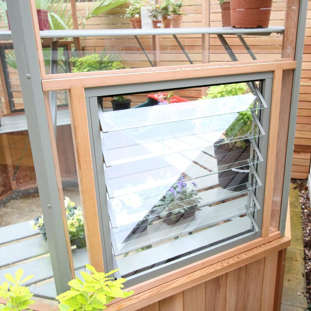 Alton | Octagonal Half Board Cedar Greenhouse With 3mm Tempered Glass Glazing