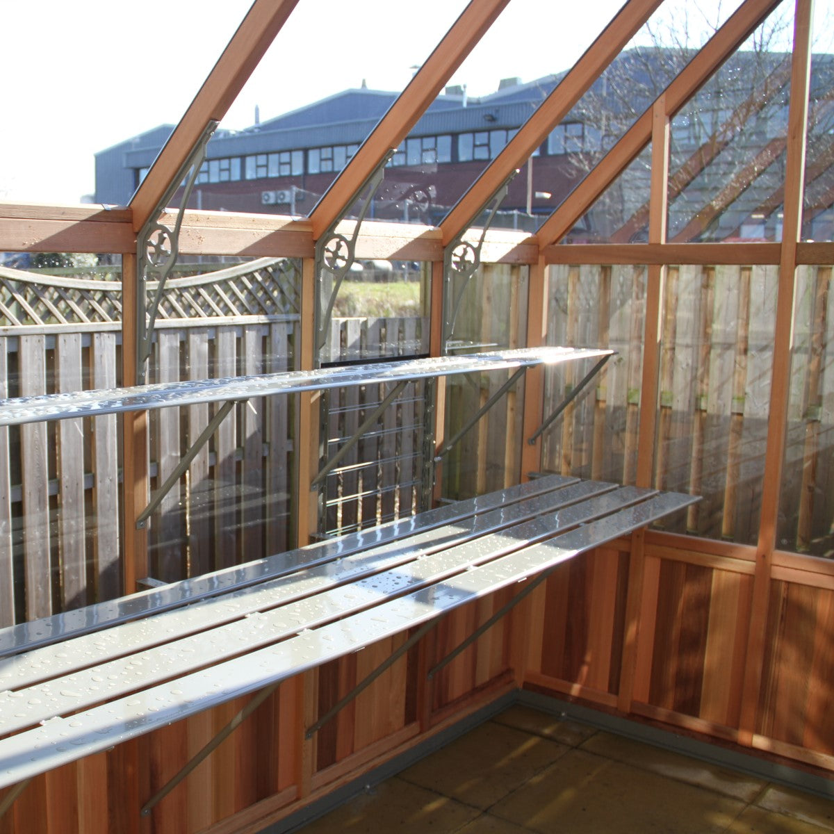 Alton | Lancing Victorian Cedar Glass Greenhouse With 3mm Tempered Glass Glazing - 10ft 9in Wide