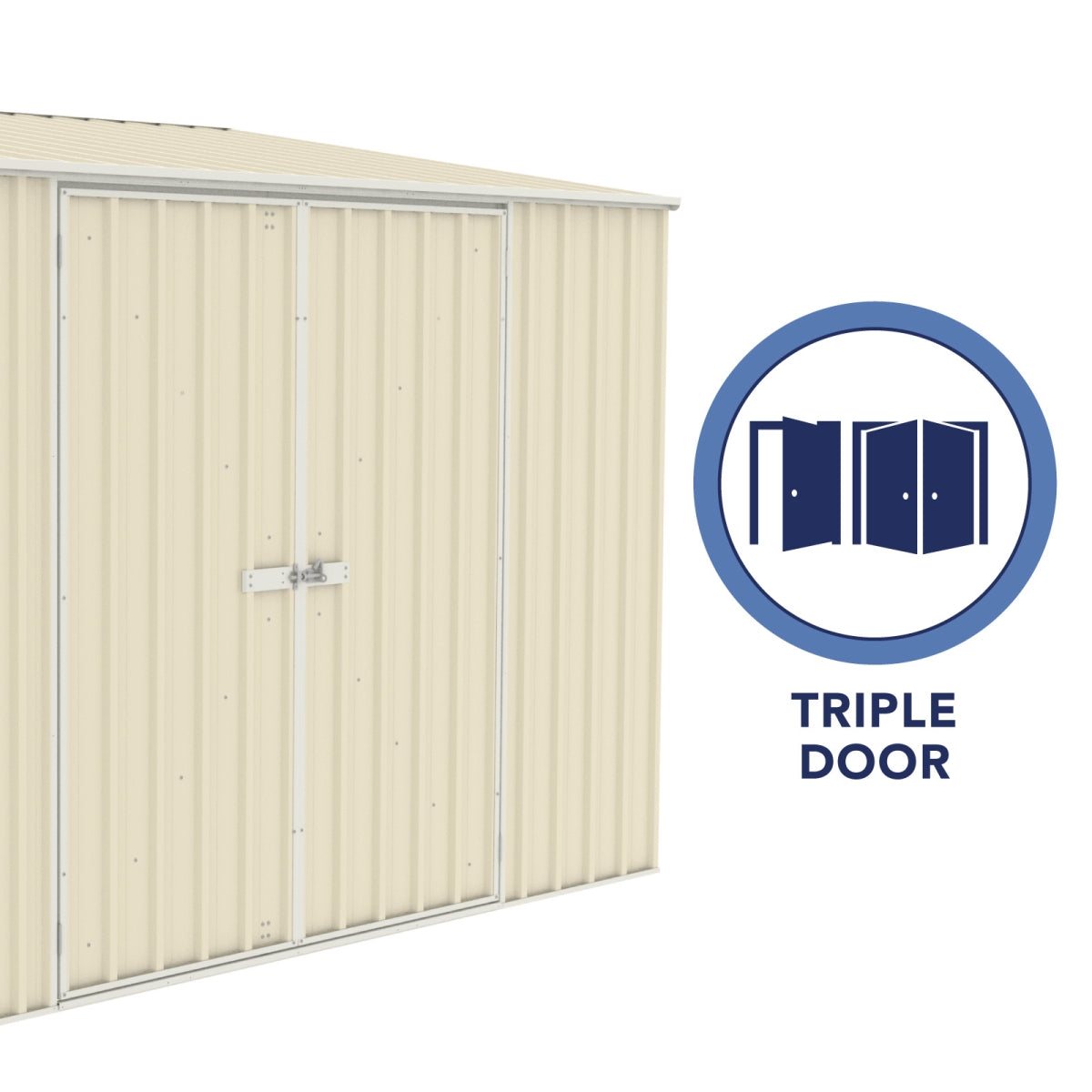 Absco | 10x5 ft Lean To Metal Bike Shed