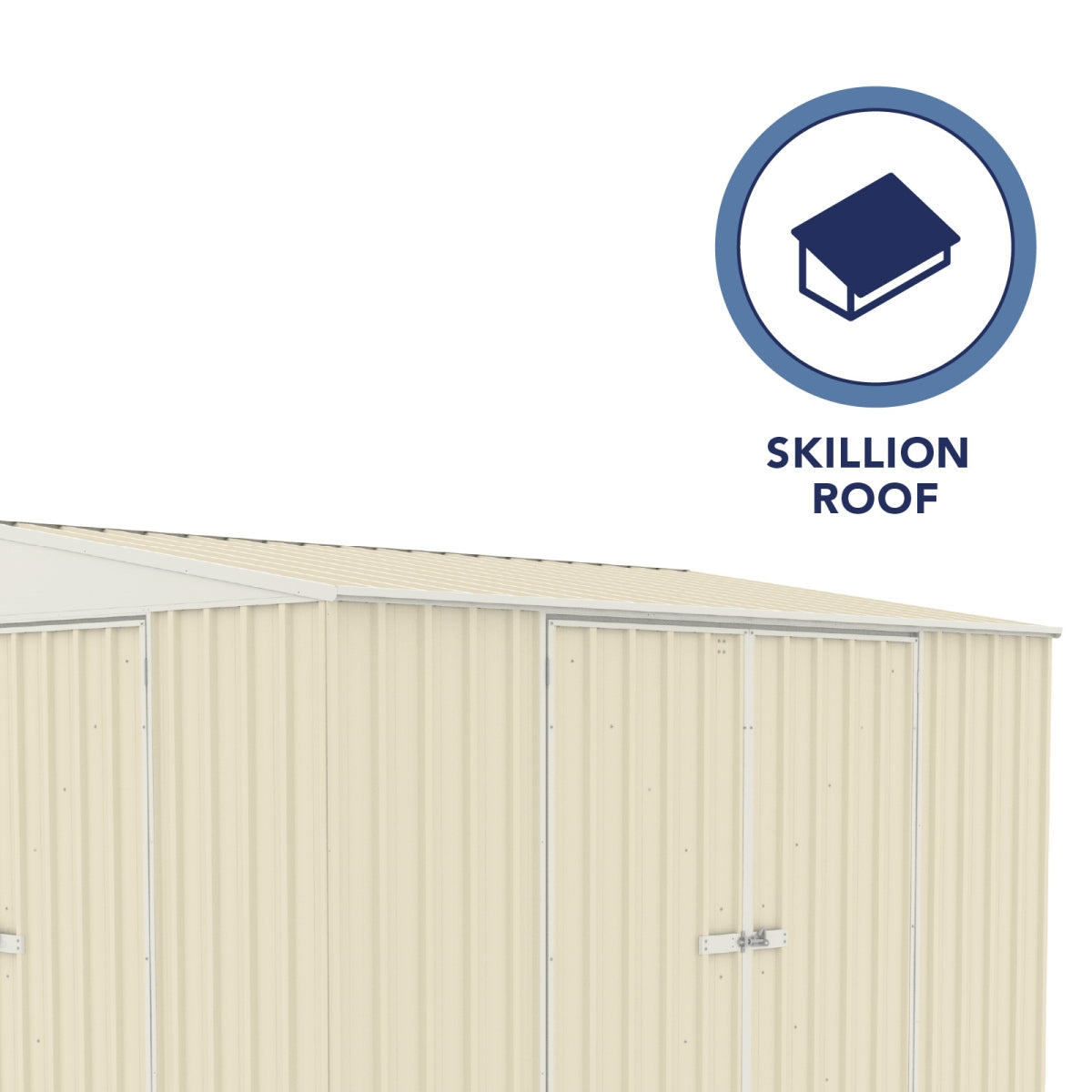 Absco | 10x5 ft Lean To Metal Bike Shed