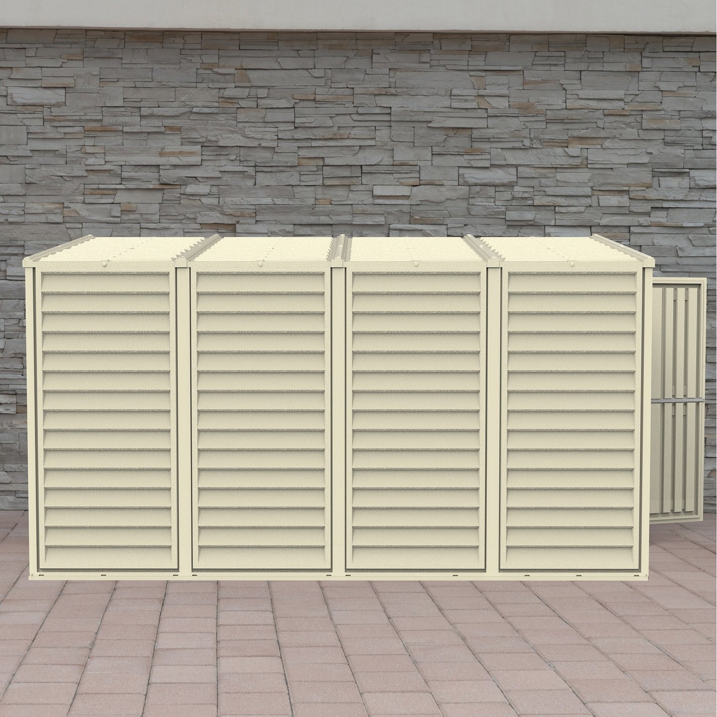 DuraMax | 4 ft Wide SideMate Vinyl Plastic Storage Shed with Foundation
