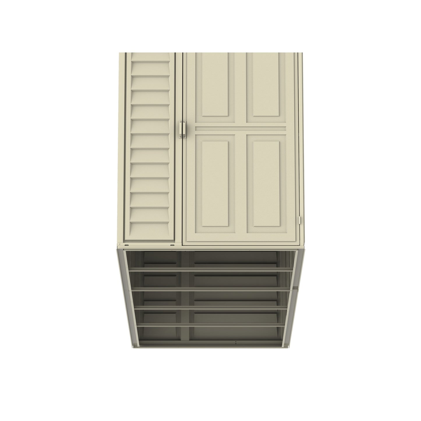 DuraMax | 4 ft Wide SideMate Vinyl Plastic Storage Shed with Foundation