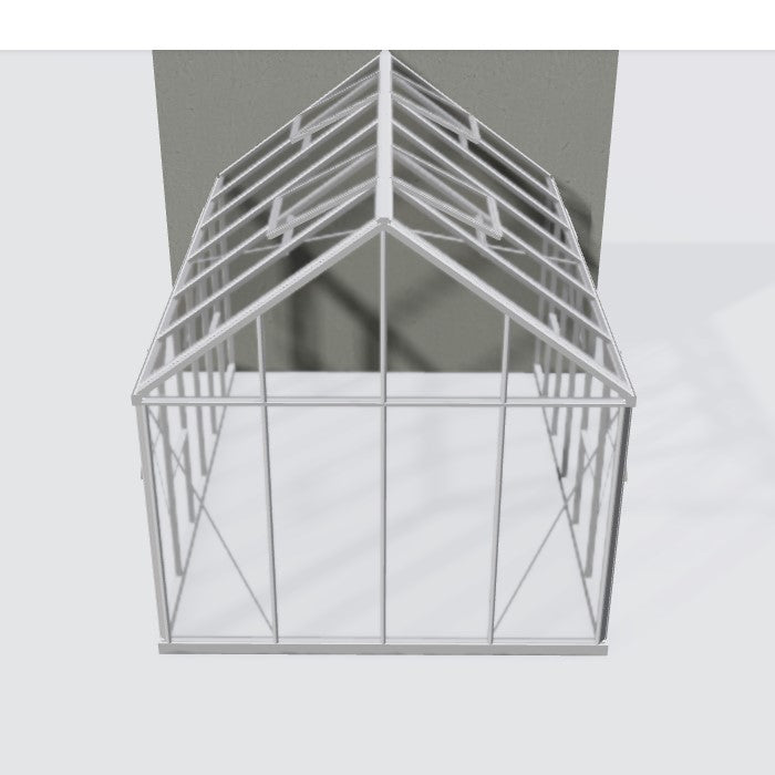 Janssens | 10x15 ft EOS Wall-Mounted Glass Greenhouse/Sunroom Kit With 4mm Tempered Glass