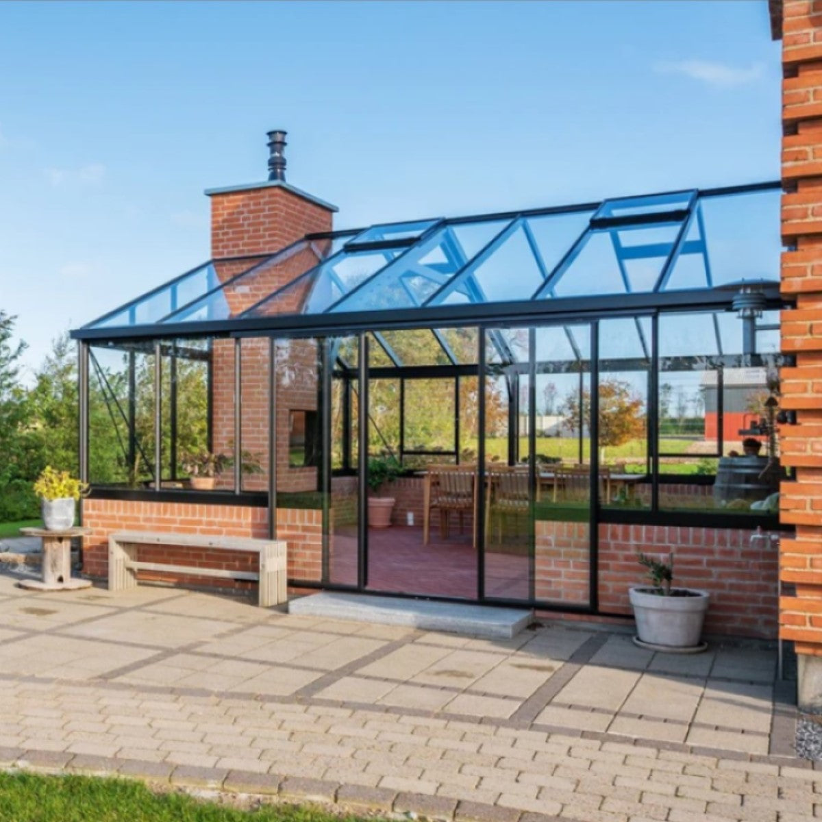 Janssens | Gigant Large Luxury Greenhouse with 4mm Tempered Glass Glazing