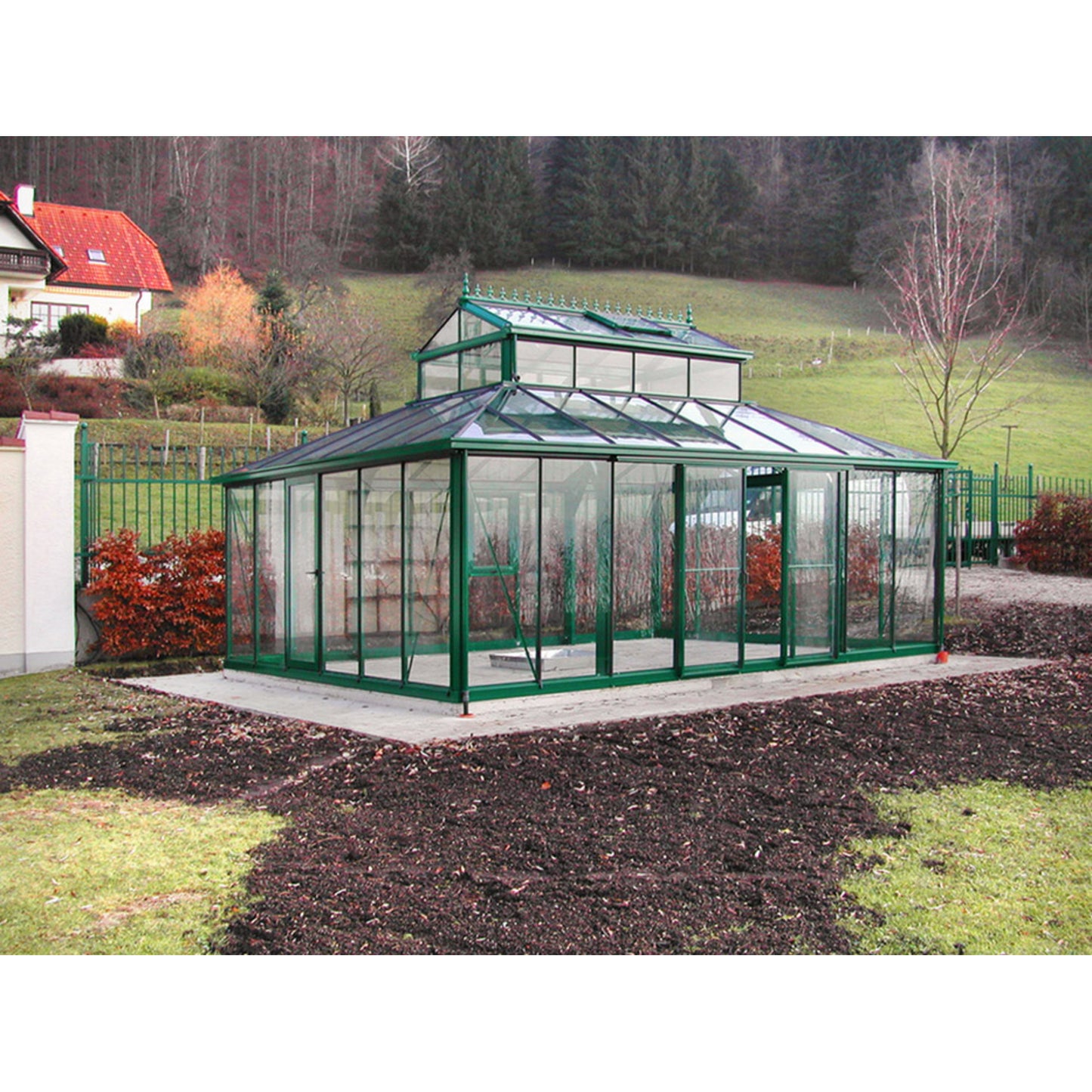 Janssens | Cathedral Victorian Glass Greenhouse Kit With 4mm Tempered Glass Glazing