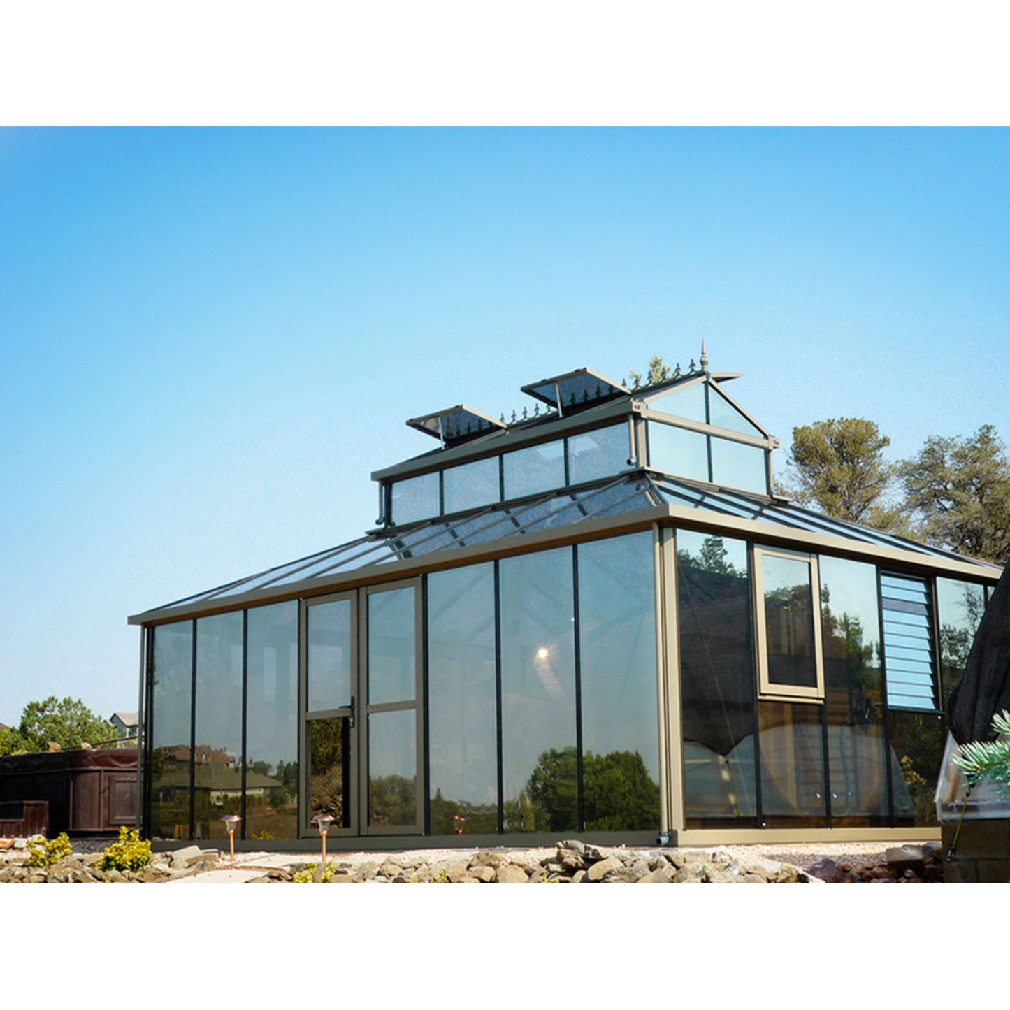 Janssens | Cathedral Victorian Glass Greenhouse Kit With 4mm Tempered Glass Glazing
