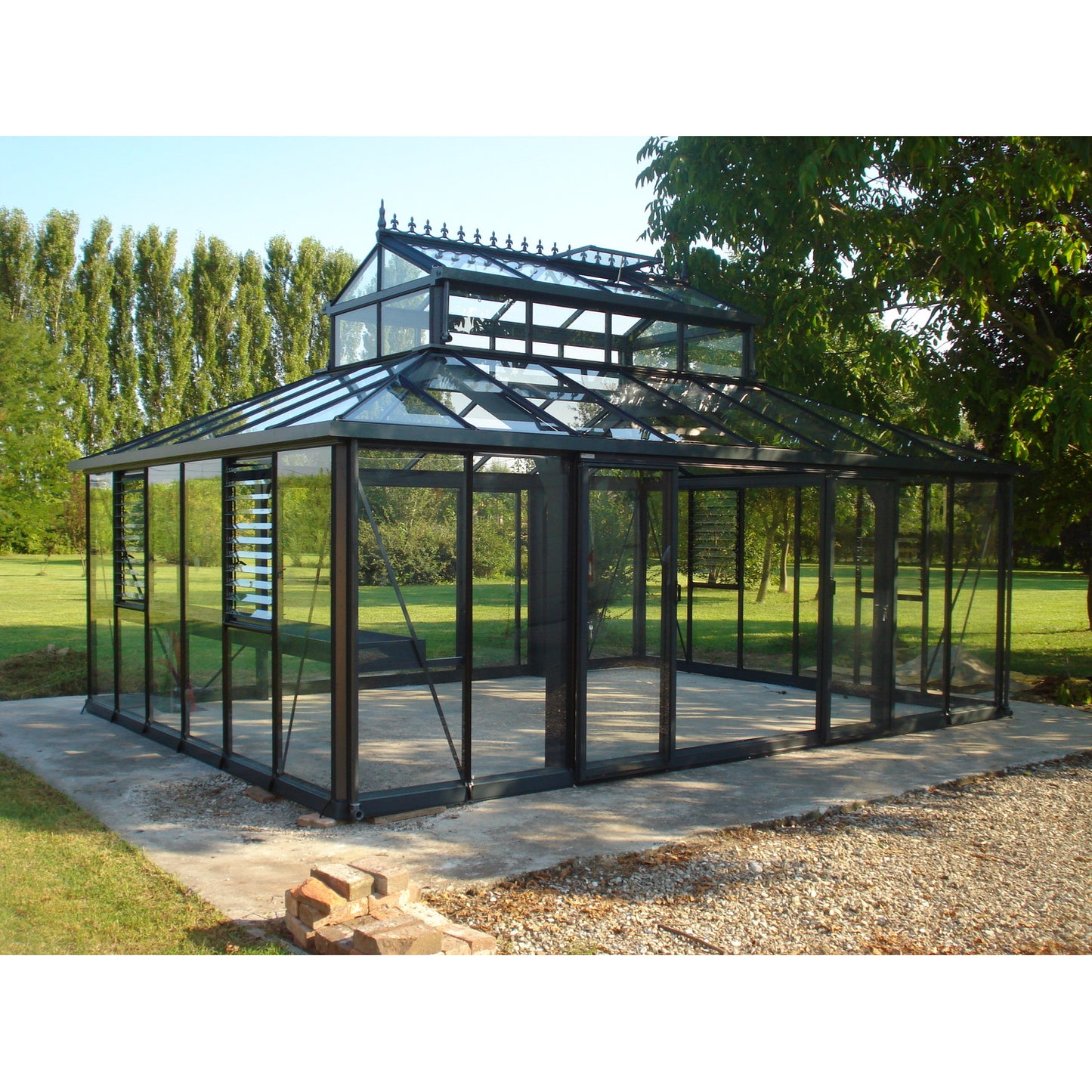 Janssens | Cathedral Victorian Glass Greenhouse Kit With 4mm Tempered Glass Glazing