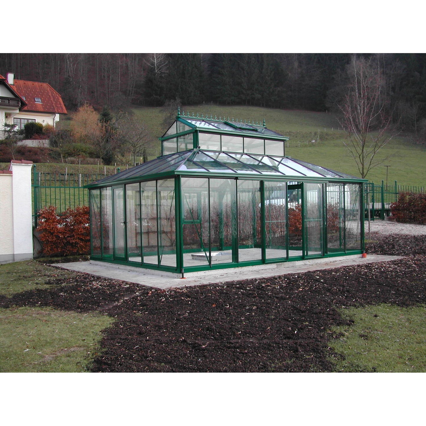 Janssens | Cathedral Victorian Glass Greenhouse Kit With 4mm Tempered Glass Glazing