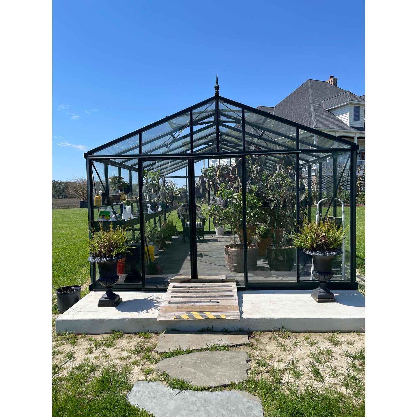 Janssens | 12.5x20x9 ft Royal Victorian VI 46 Large Glass Greenhouse Kit With 4mm Tempered Glass Glazing