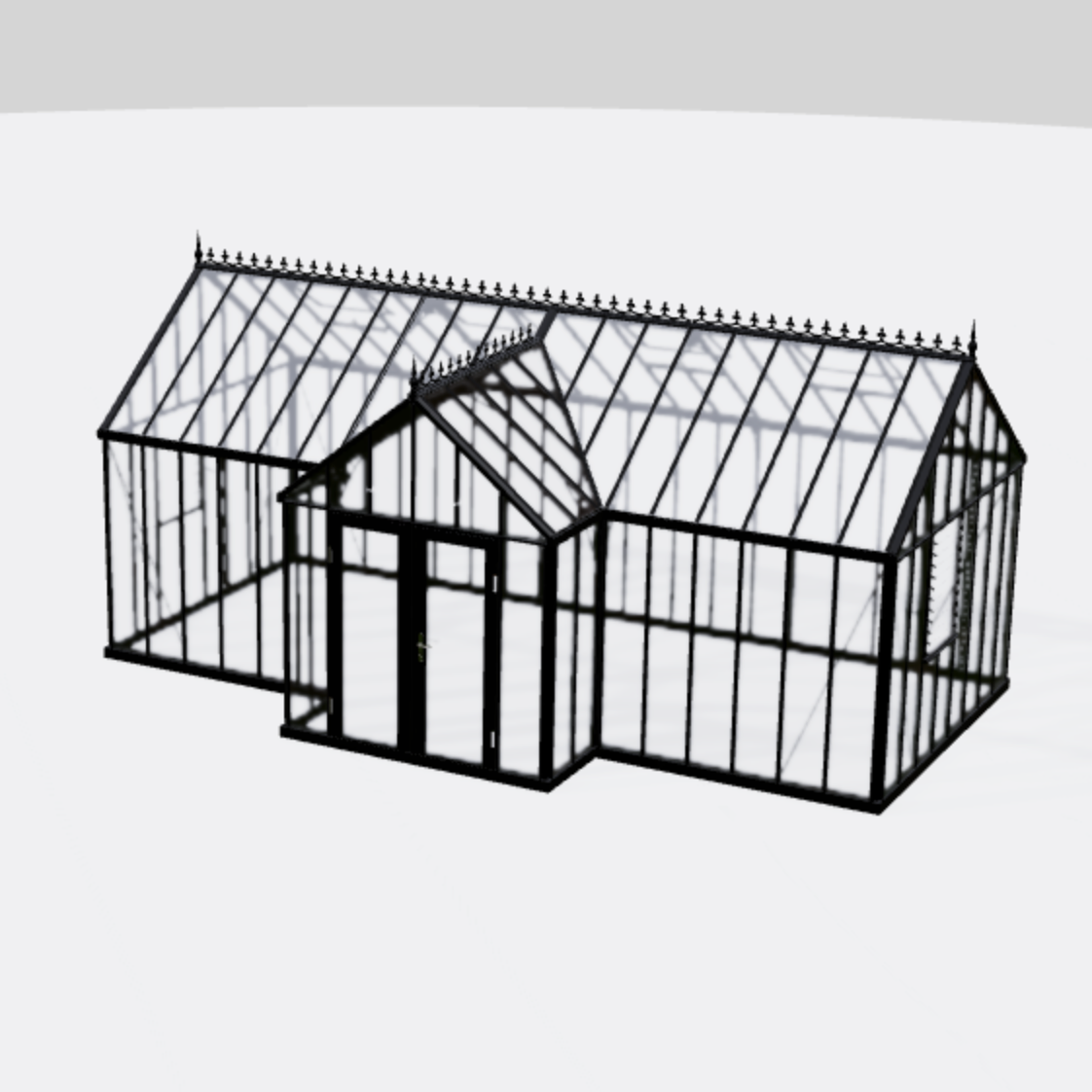 Janssens | EOS Royal T Victorian Glass Greenhouse Kit With 4mm Narrow Tempered Glass Glazing