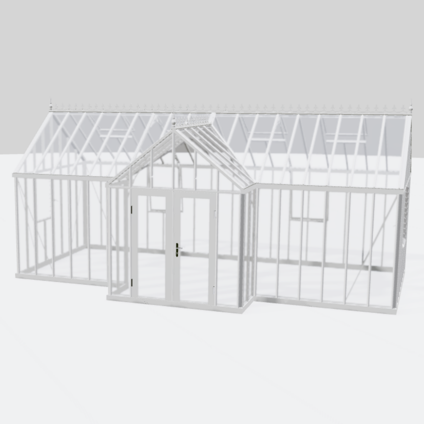 Janssens | EOS Royal T Victorian Glass Greenhouse Kit With 4mm Narrow Tempered Glass Glazing