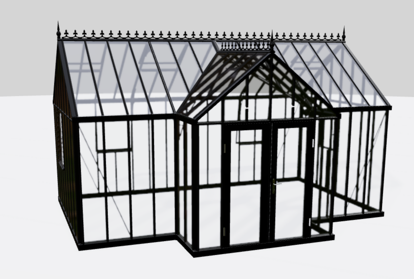 Janssens | EOS Royal T Victorian Glass Greenhouse Kit With 4mm Narrow Tempered Glass Glazing