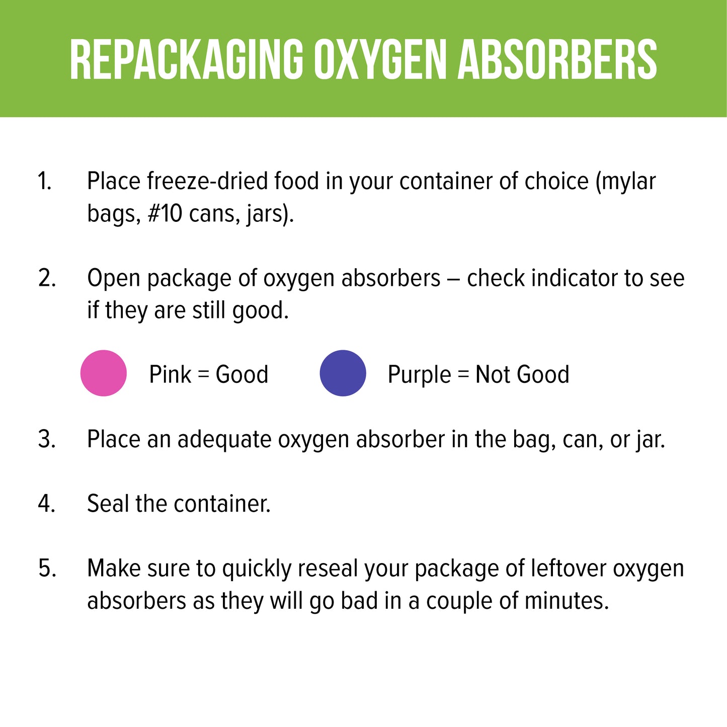 Harvest Right | Oxygen Absorbers 50-Pack