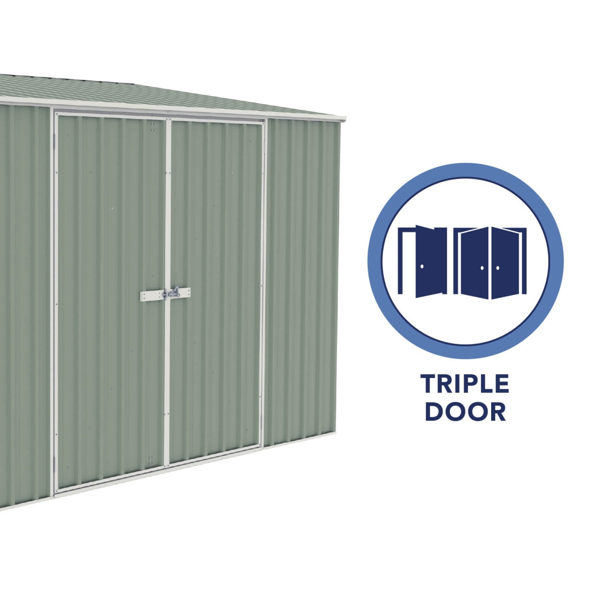 Absco | 10x5 ft Lean To Metal Bike Shed