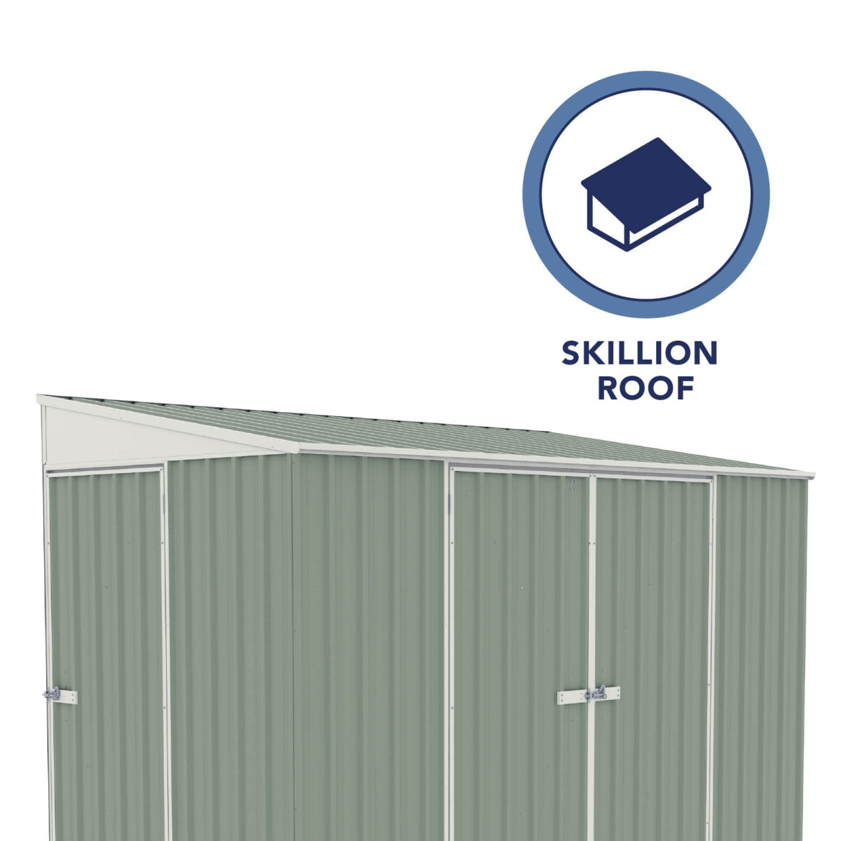 Absco | 10x5 ft Lean To Metal Bike Shed