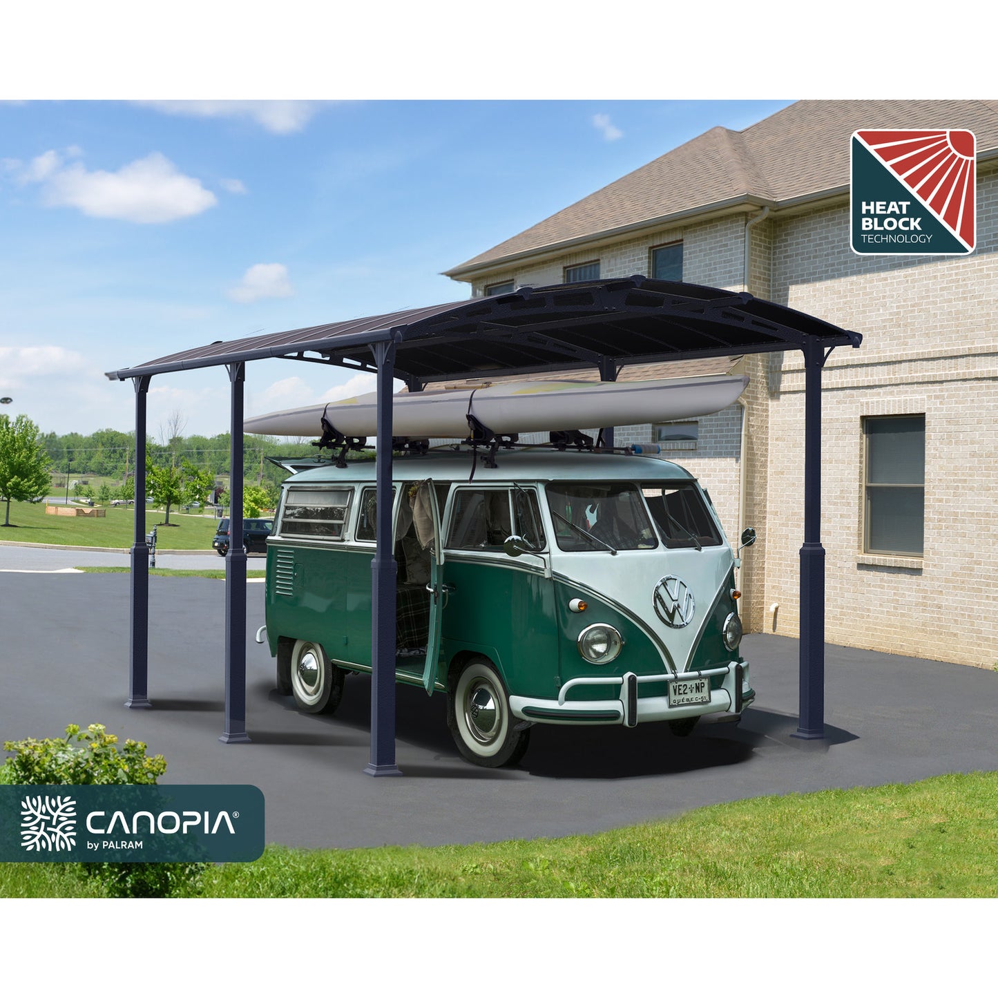 Palram - Canopia | Arcadia Alpine RV Carport 12x21x11.5 ft