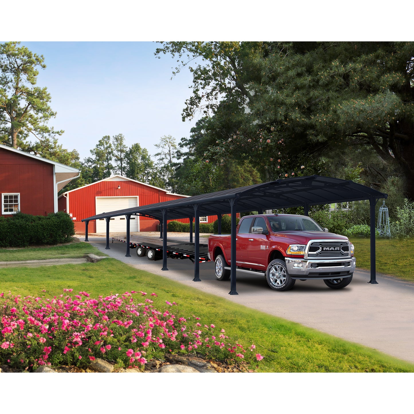 Palram - Canopia | Arcadia 5000 Carport 12x42x8 ft