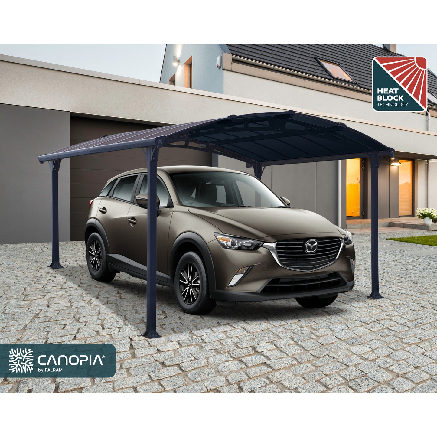 Palram - Canopia | Arcadia 5000 Carport 12x14x8 ft