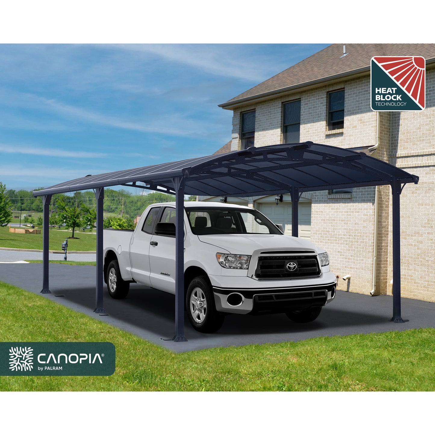 Palram - Canopia | Arcadia 5000 Carport 12x21x8 ft