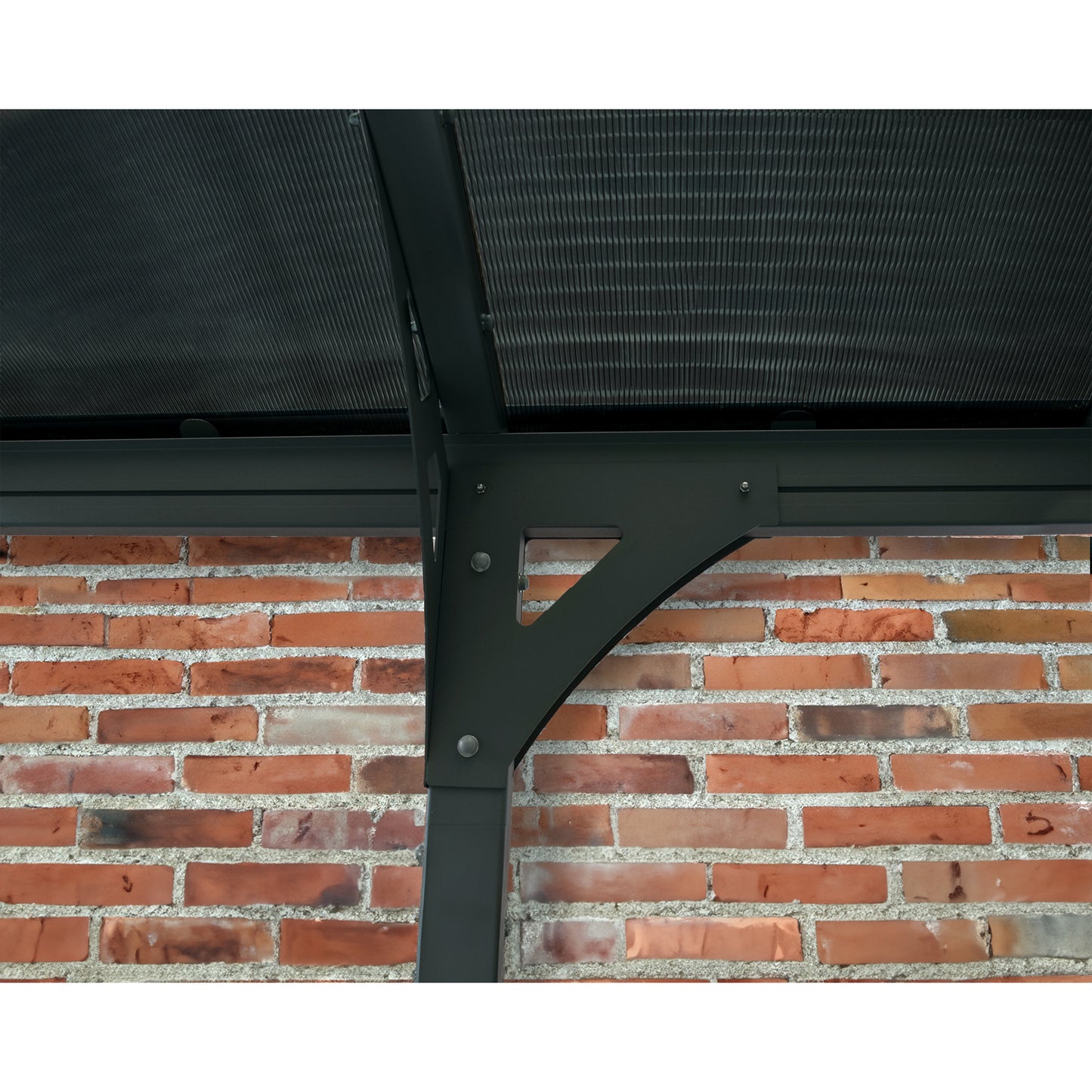 Palram - Canopia | 10x16 ft Vitoria 5000 Polycarbonate Carport  - Gray/Gray