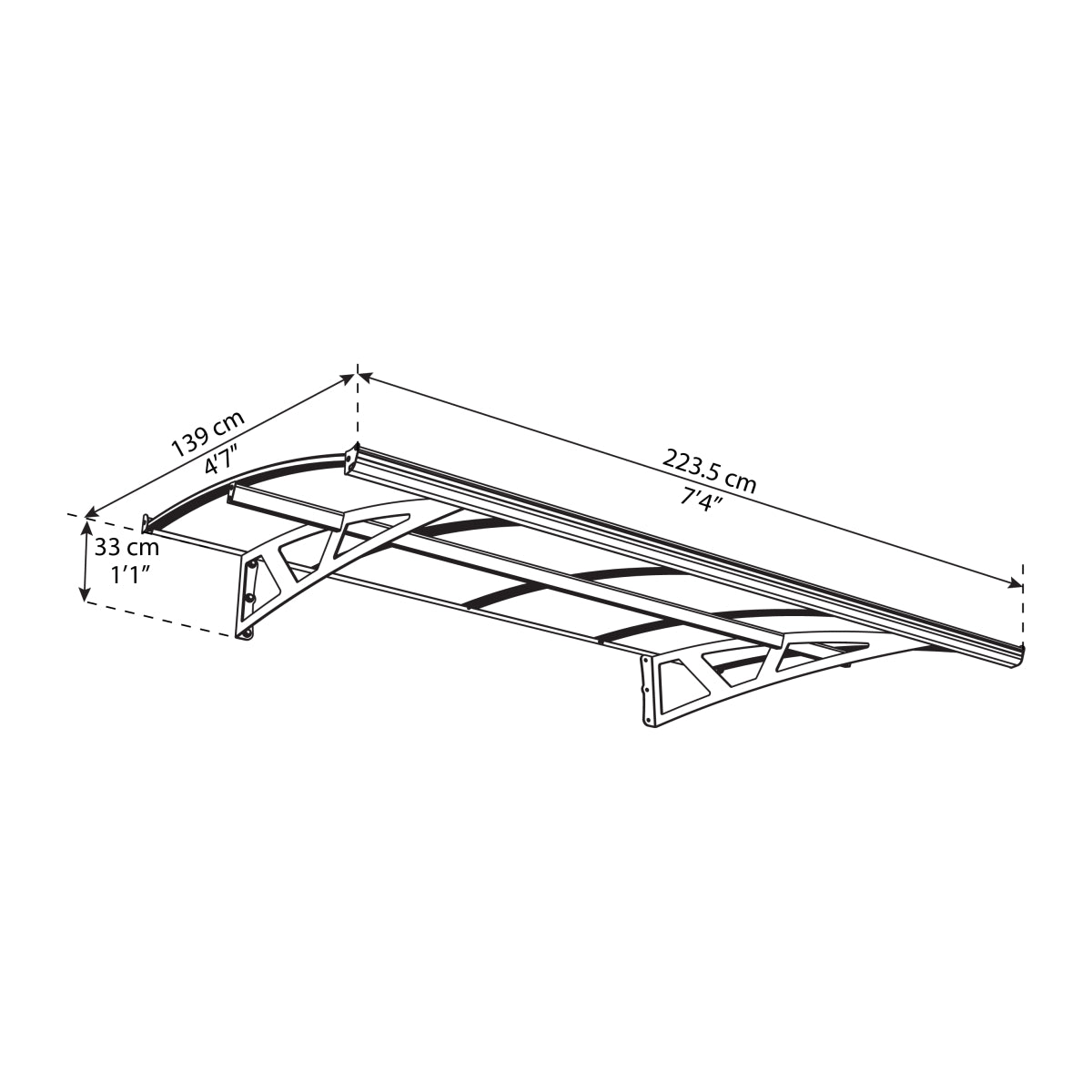 Palram - Canopia | Amsterdam Door Awning