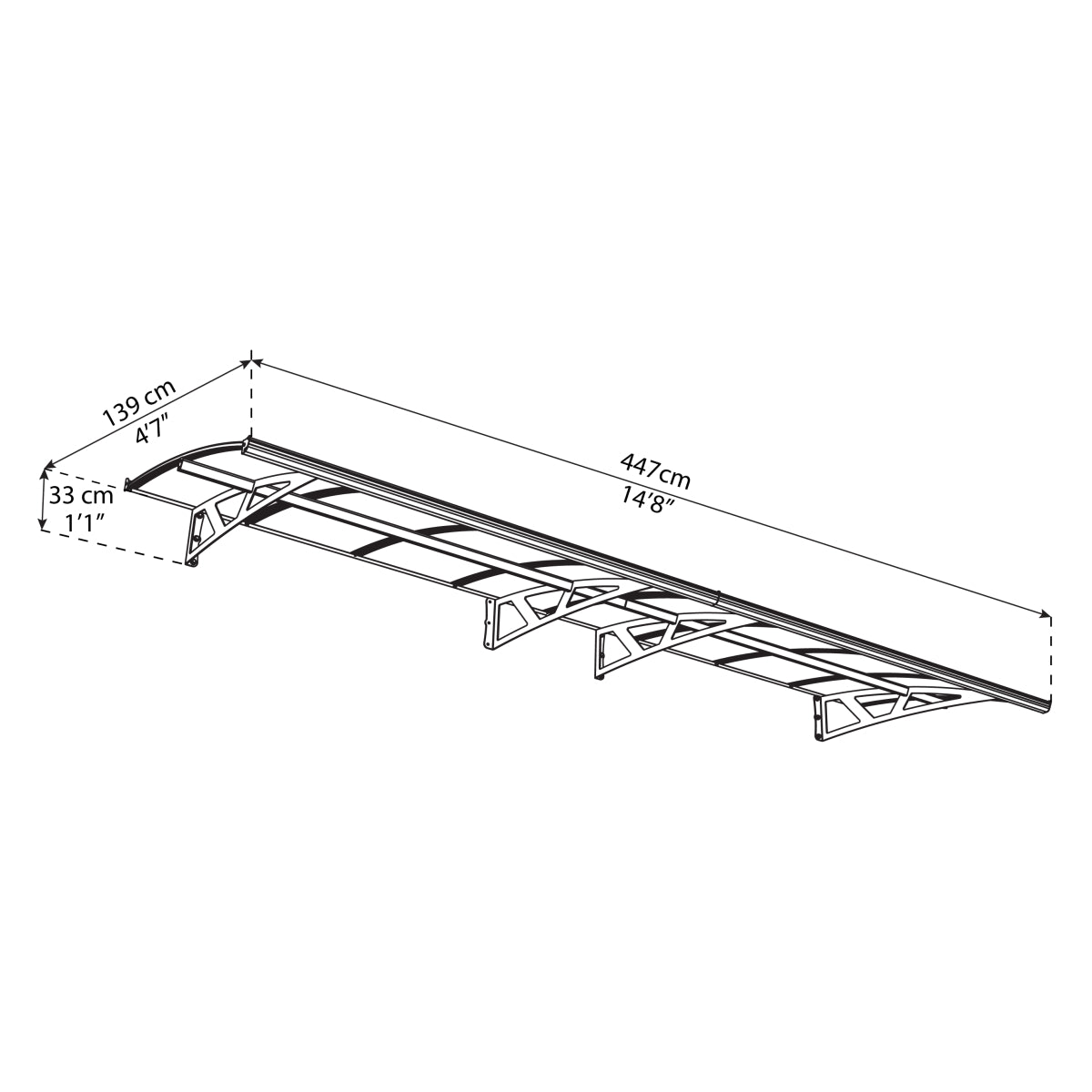 Palram - Canopia | Amsterdam Door Awning