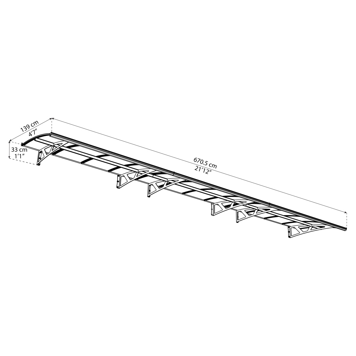 Palram - Canopia | Amsterdam Door Awning