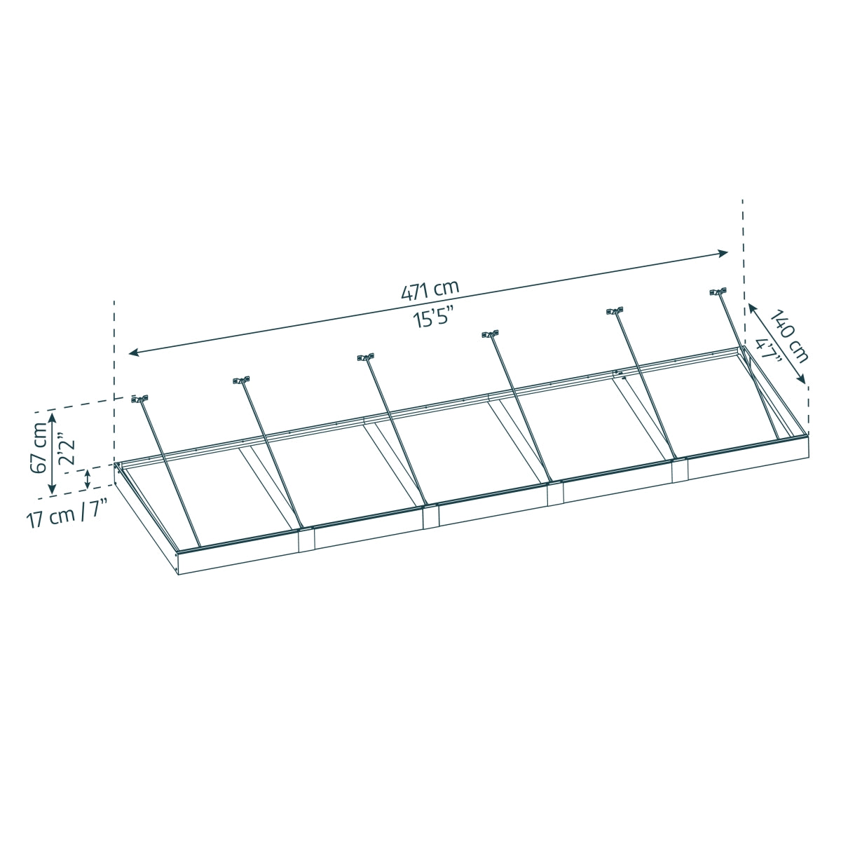 Palram - Canopia | Sophia XL Patio/Entryway/Window Awning