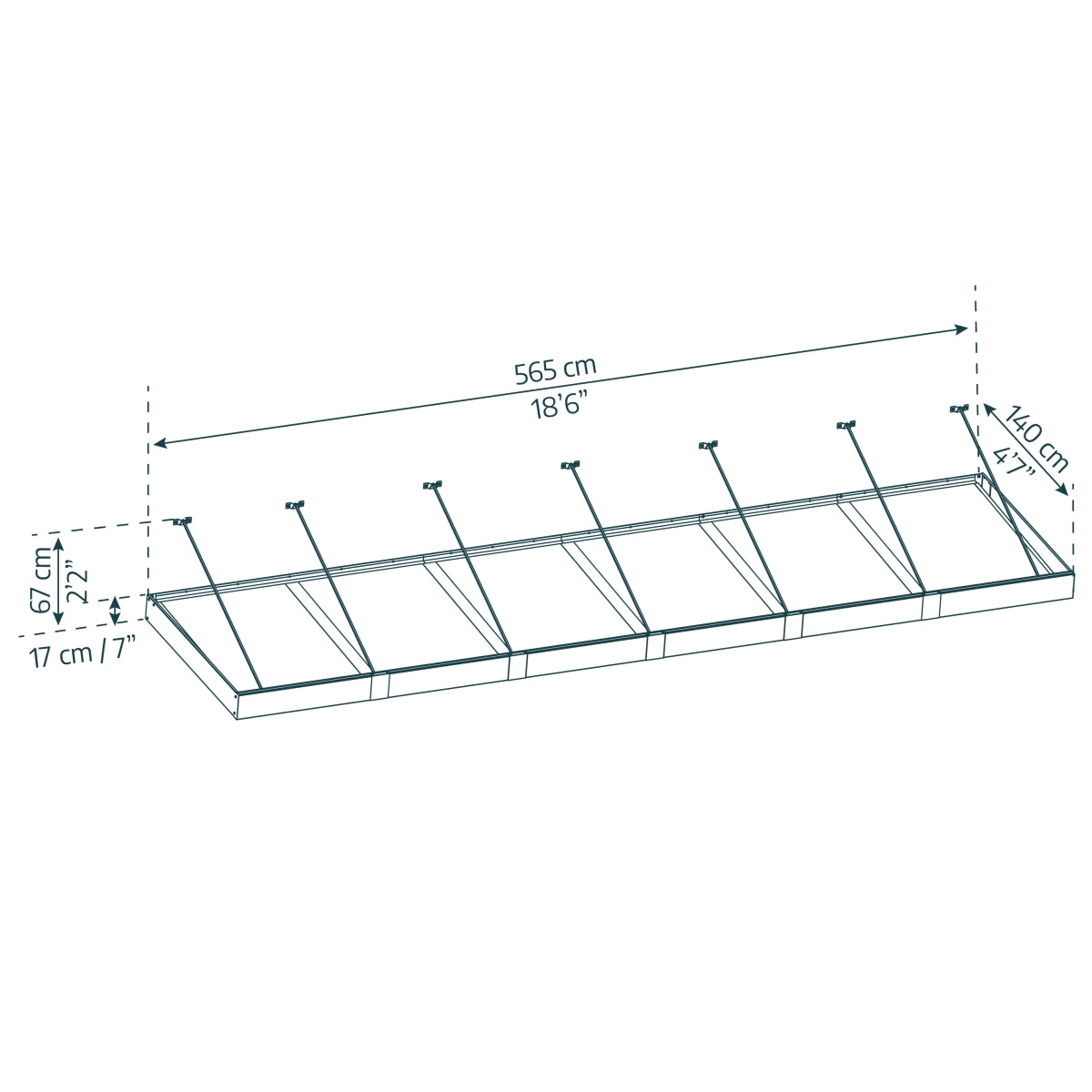 Palram - Canopia | Sophia XL Patio/Entryway/Window Awning