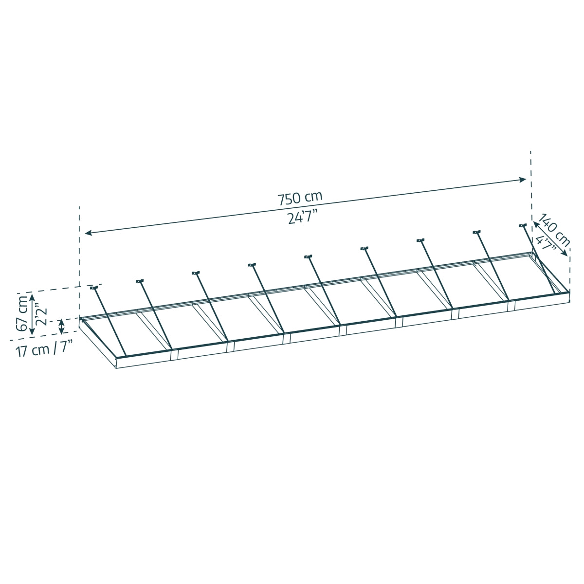Palram - Canopia | Sophia XL Patio/Entryway/Window Awning
