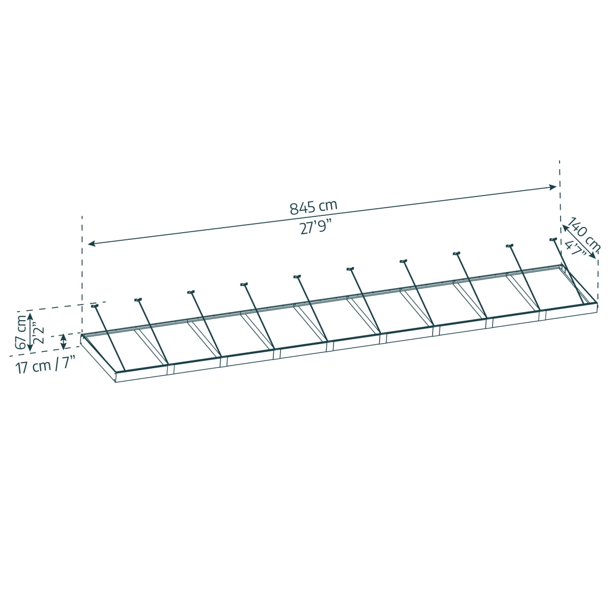 Palram - Canopia | Sophia XL Patio/Entryway/Window Awning