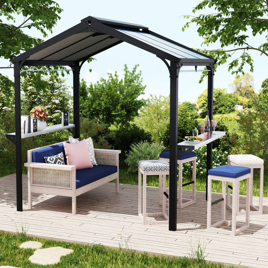 Palram - Canopia | Austin BBQ Gazebo – Premium All-Weather Grill Shelter