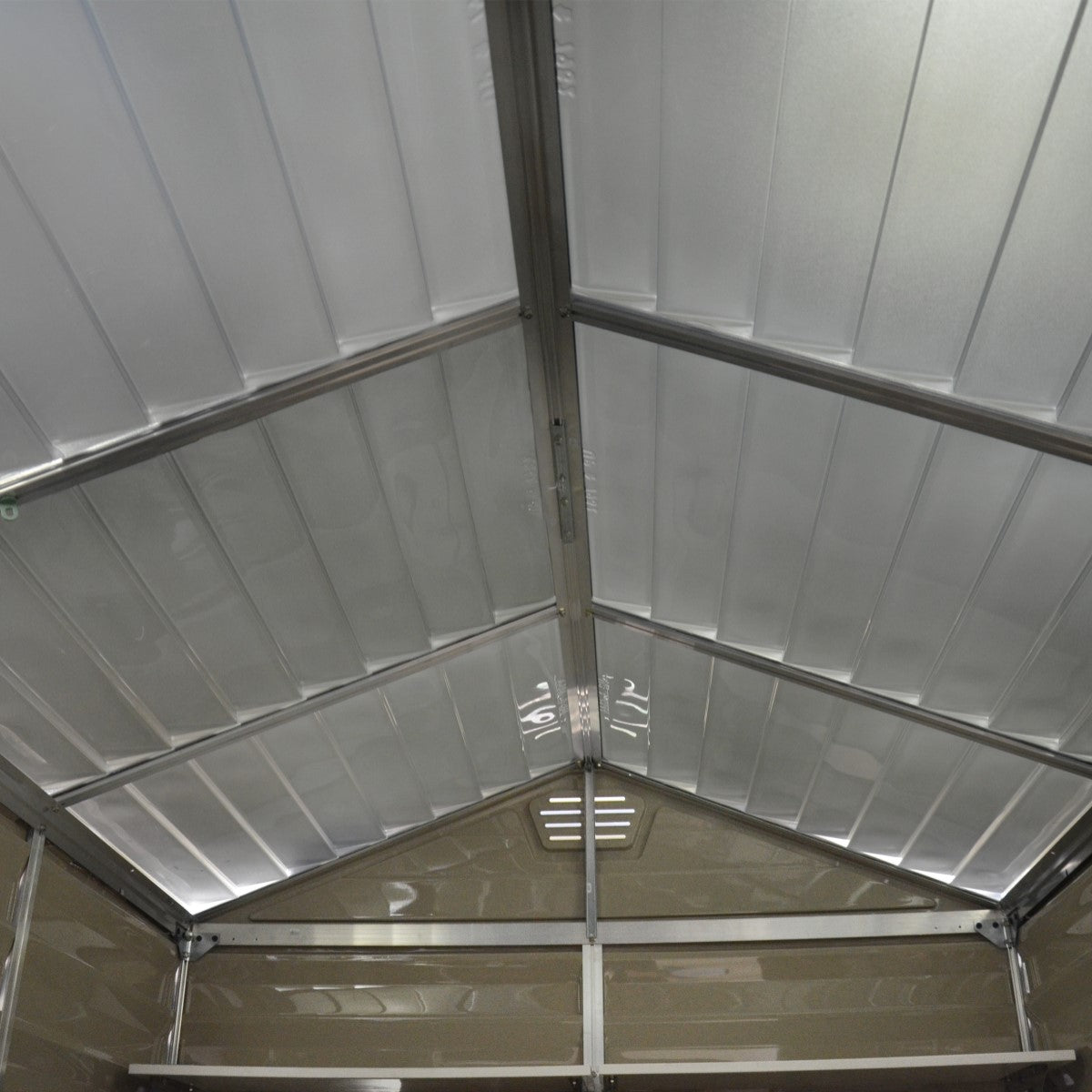Palram - Canopia | SkyLight Polycarbonate Storage Shed -4x6 ft Tan