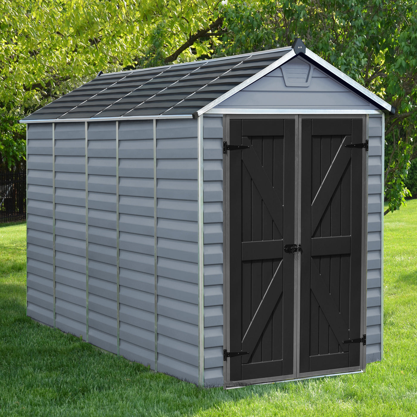 Palram - Canopia | SkyLight Polycarbonate Storage Shed - 6' Wide