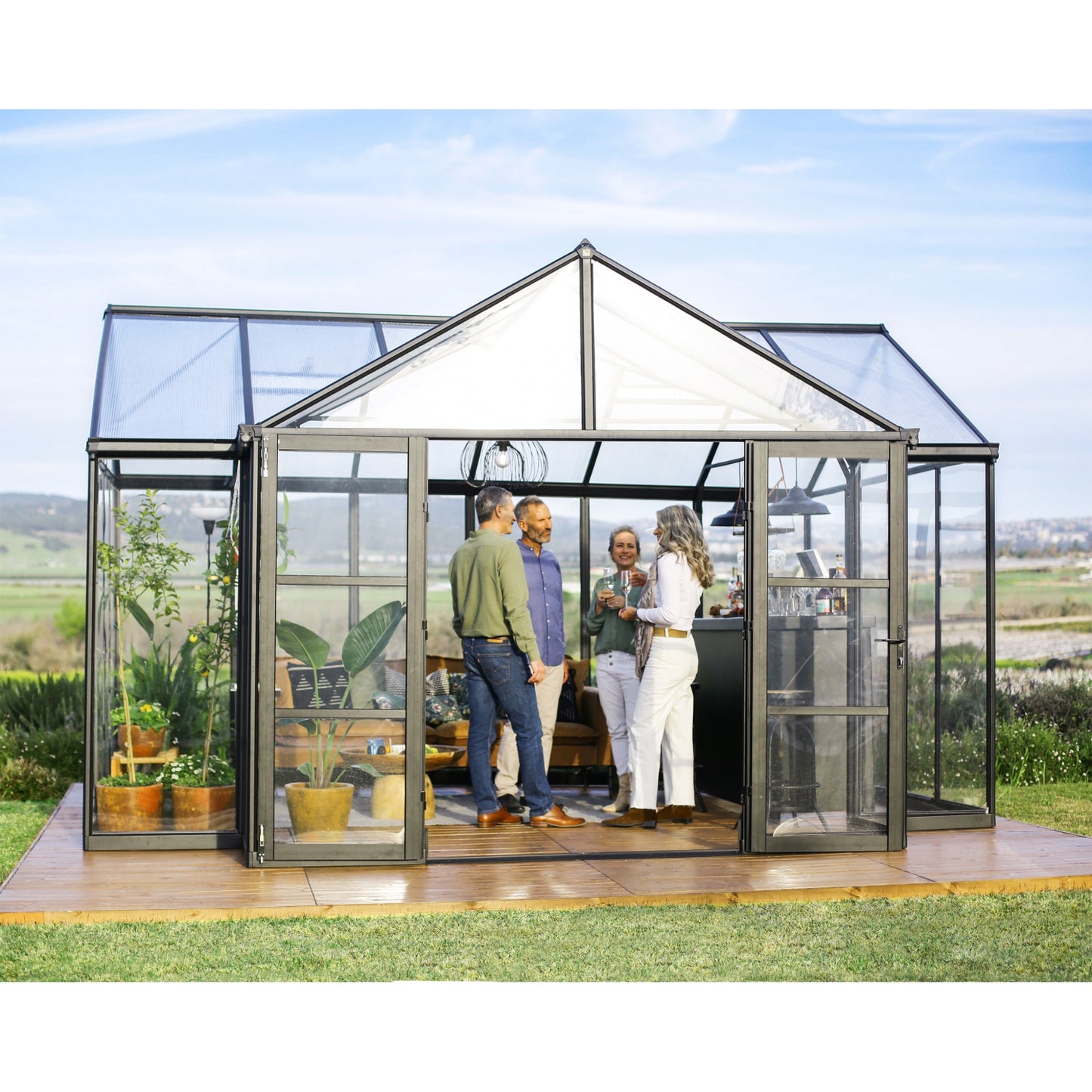 Palram - Canopia | 12x15 Ft Triomphe Chalet Greenhouse