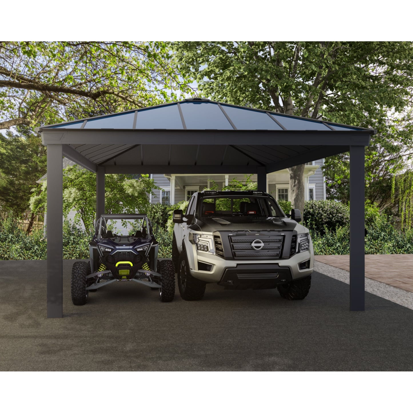 Palram - Canopia | Colorado Carport Kit - Grey Structure