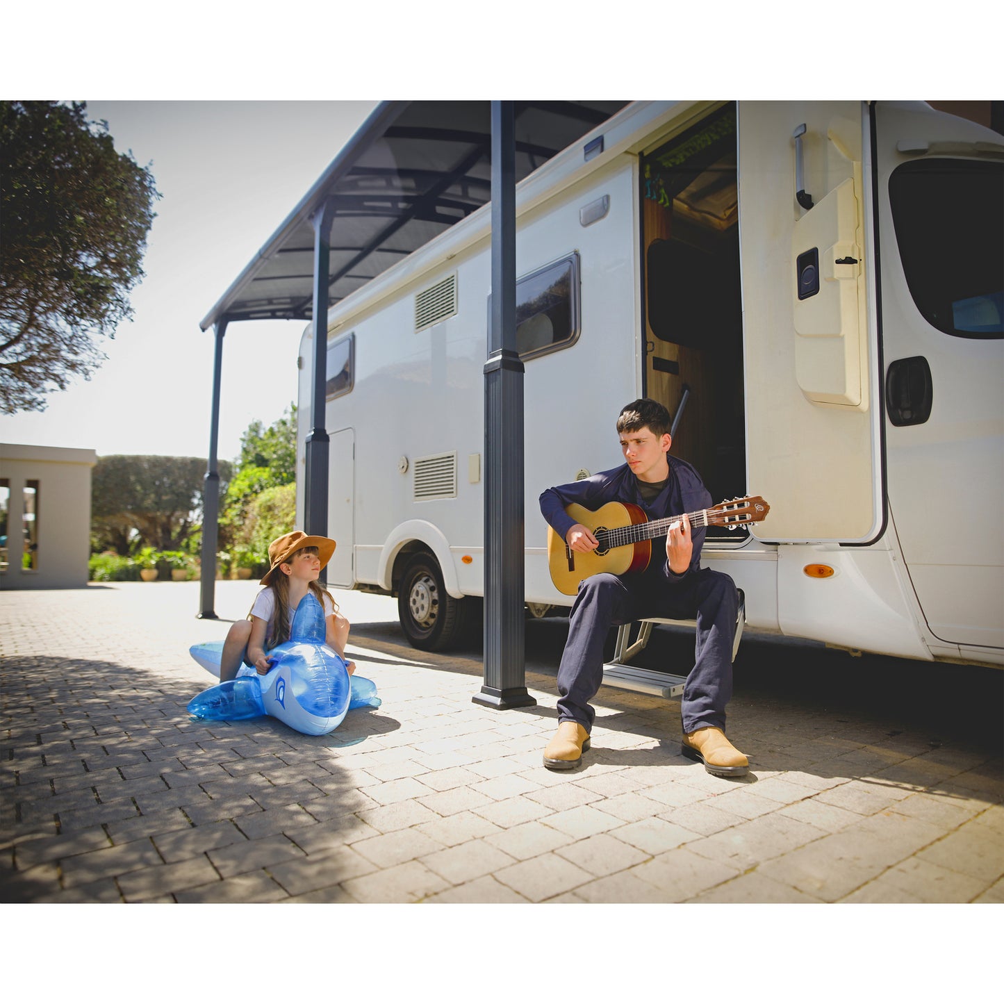 Palram - Canopia | Arcadia Alpine RV Carport 12x35x11.5 ft