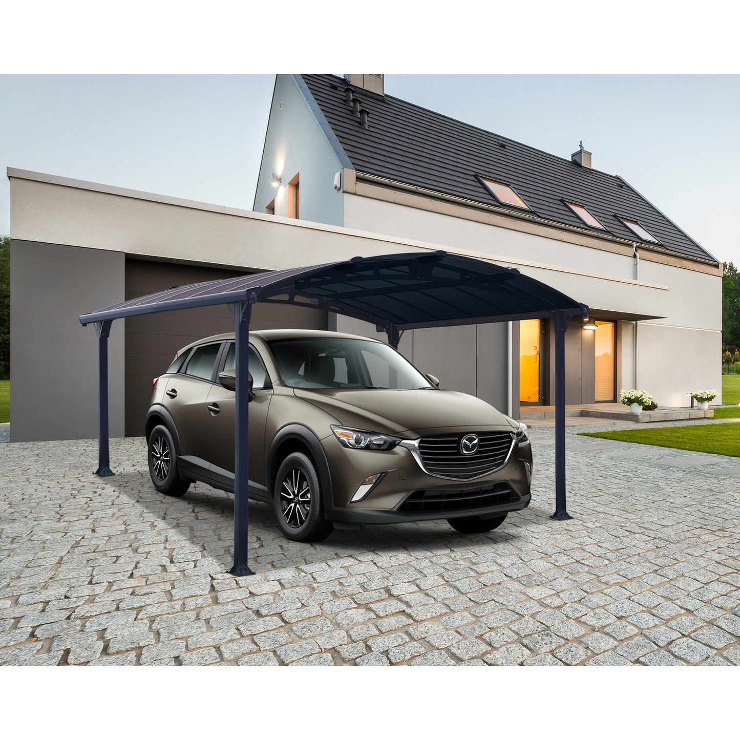 Palram - Canopia | Arcadia 5000 Carport 12x14x8 ft