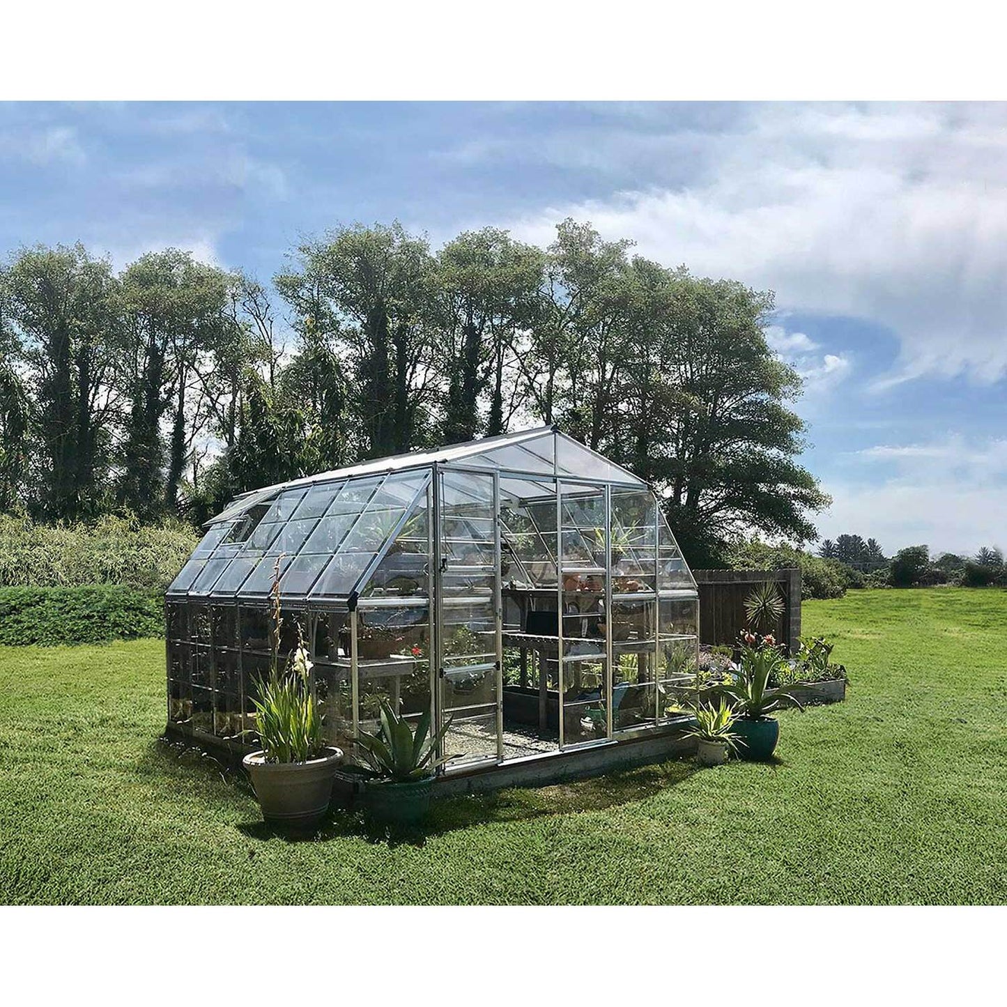 Palram - Canopia | 12x12 Ft Americana Greenhouse Kit With 0.8mm Polycarbonate Glazing - MyGreenhouseStore.com