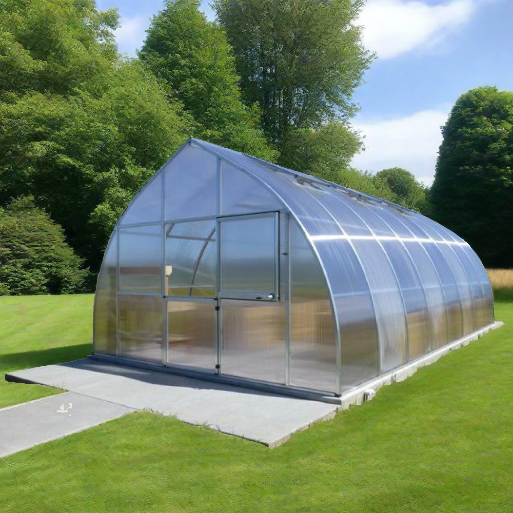 Hoklartherm | 14ft x 26ft 3in x 9ft 10in RIGA XL8 Professional Greenhouse Kit With 16mm Triple-wall Polycarbonate Glazing