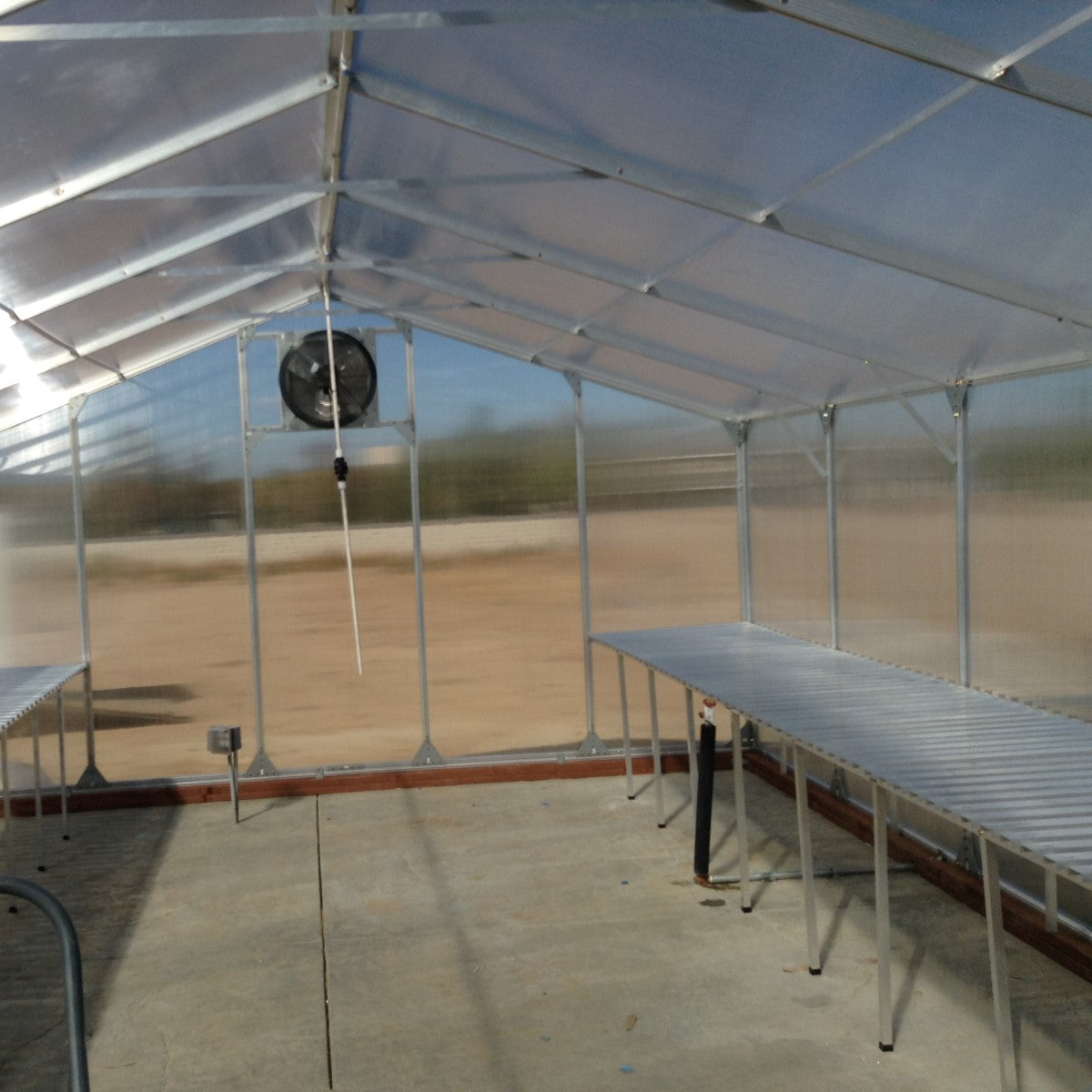 Santa Barbara | Montecito Aluminum Greenhouse With 8mm Twin Wall Polycarbonate Glazing