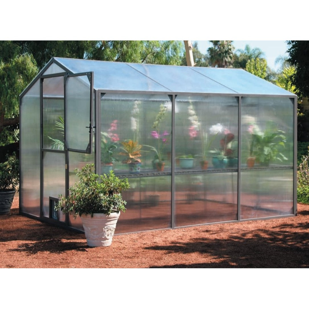 Santa Barbara | Montecito Aluminum Greenhouse With 8mm Twin Wall Polycarbonate Glazing