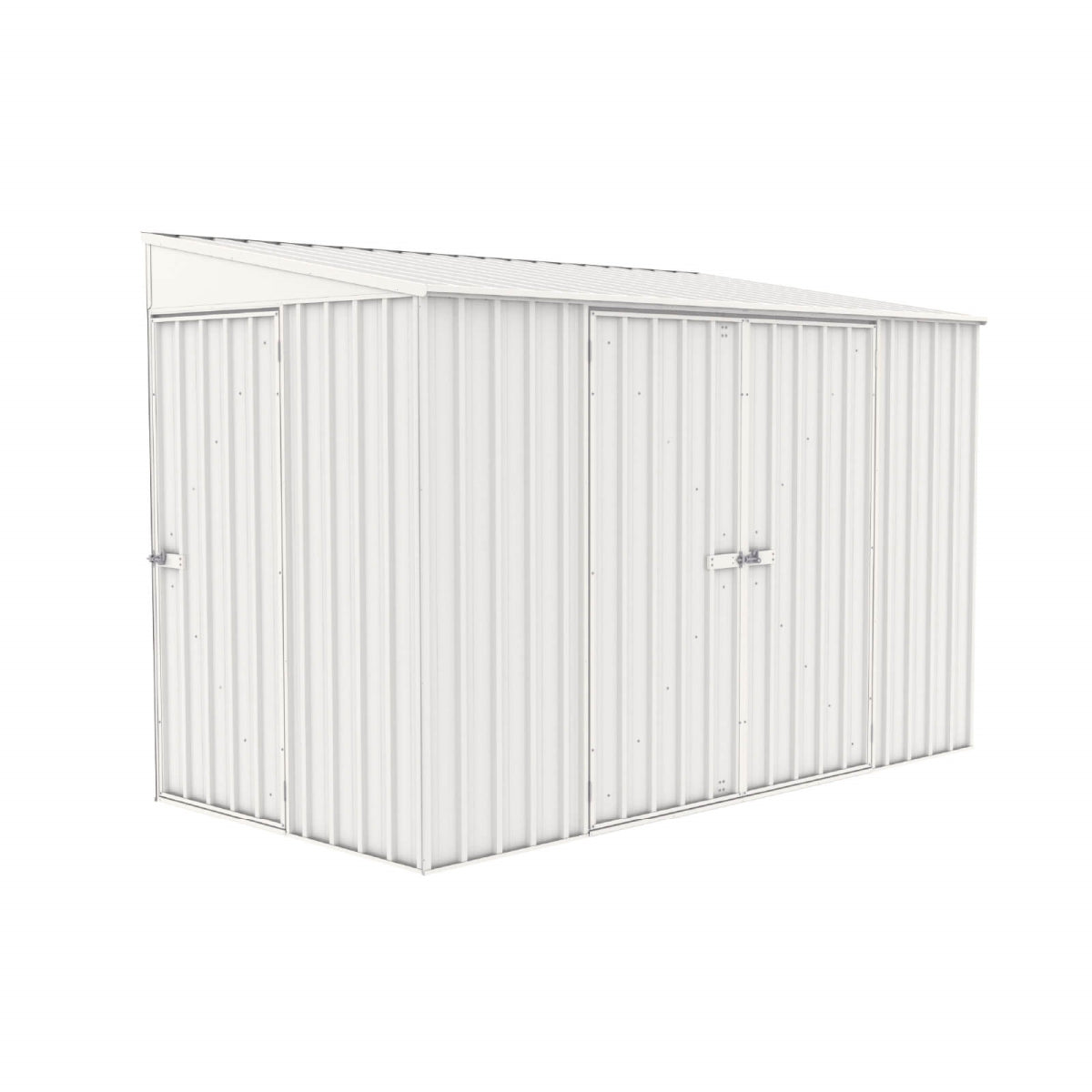 Absco | 10x5 ft Lean To Metal Bike Shed