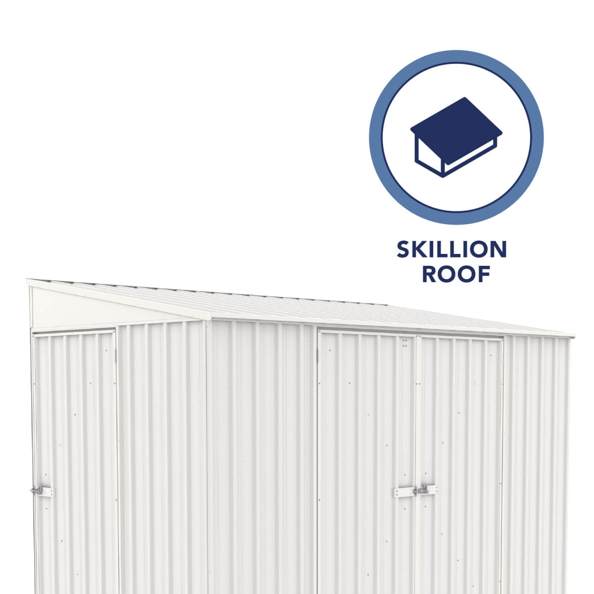 Absco | 10x5 ft Lean To Metal Bike Shed