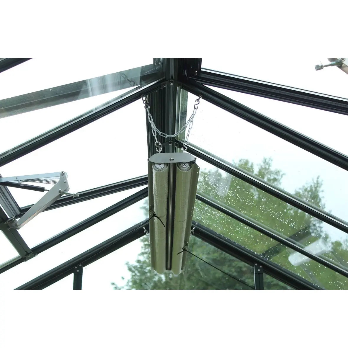 Hoklartherm | 11.5 ft wide 10.5 ft tall Livingten Double-Pane Insulated Glass Greenhouse Kit With 22mm ISO Safety Glass Glazing, three sizes