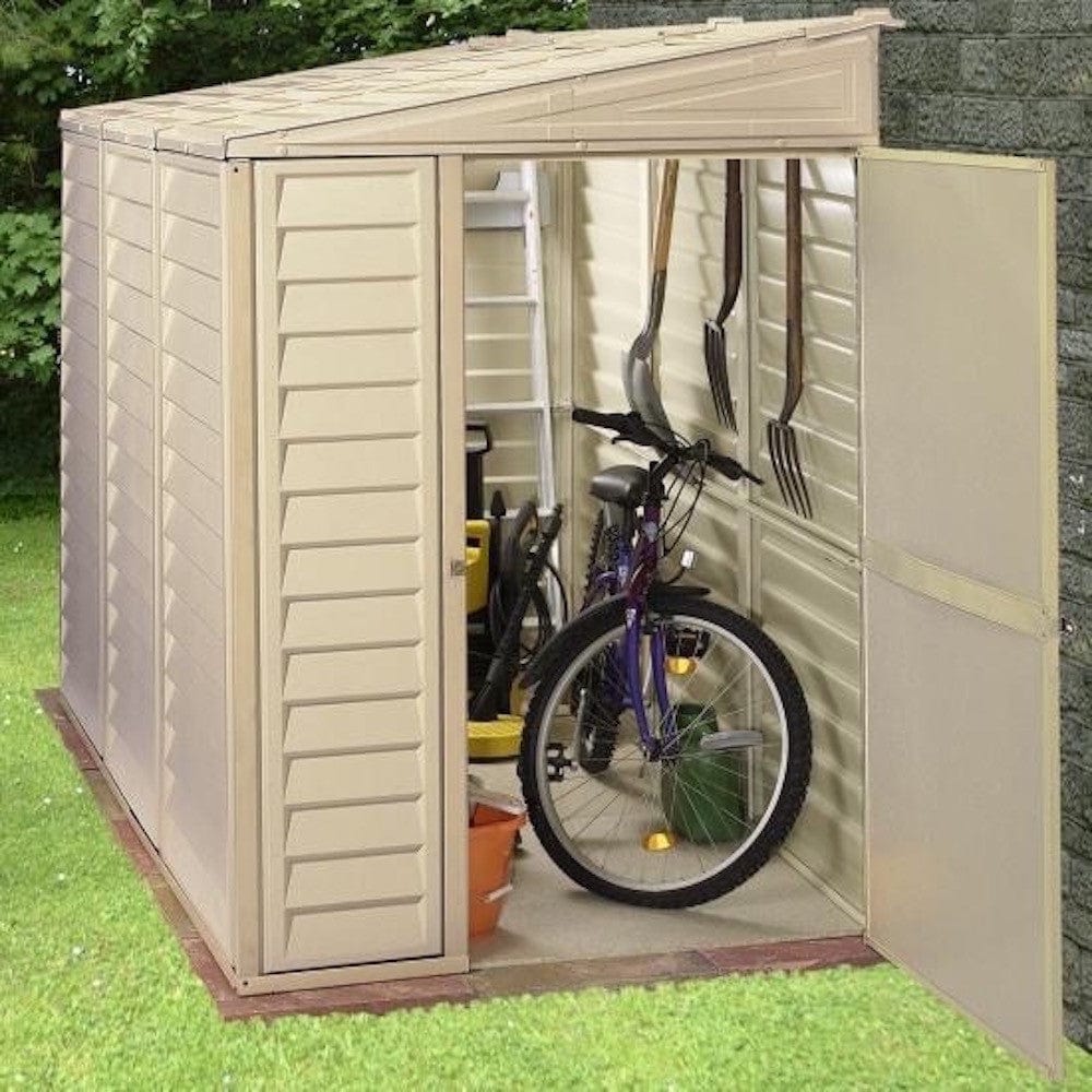 Duramax Vinyl Storage Shed Kit with Foundation DuraMax | SideMate Vinyl Storage Shed 4' x 8' with Foundation | Eastern States 06625_NJ