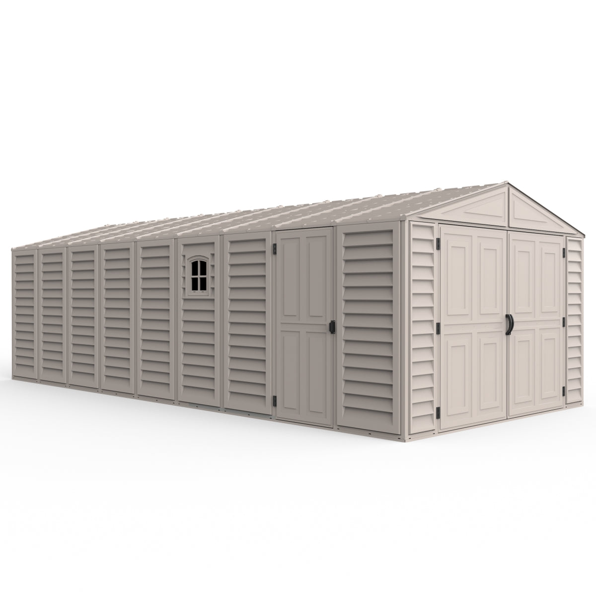 DuraMax | Woodbridge 10 ft 6 in Wide Vinyl Plastic Standalone Garage or Storage Building With Foundation Kit