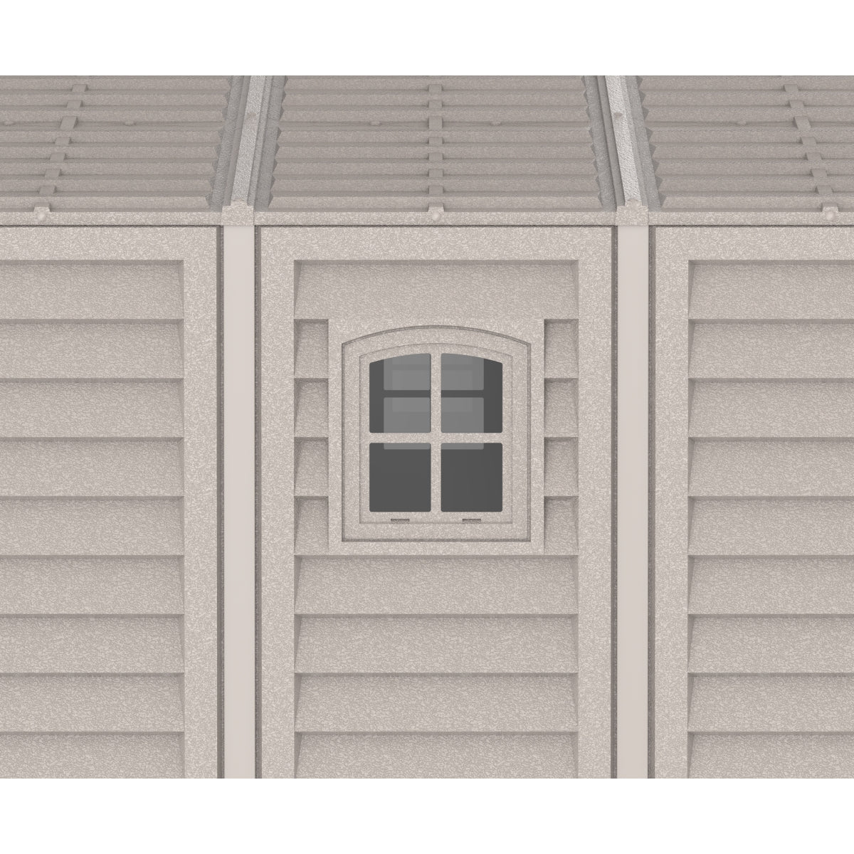 DuraMax | Woodbridge 10 ft 6 in Wide Vinyl Plastic Standalone Garage or Storage Building With Foundation Kit