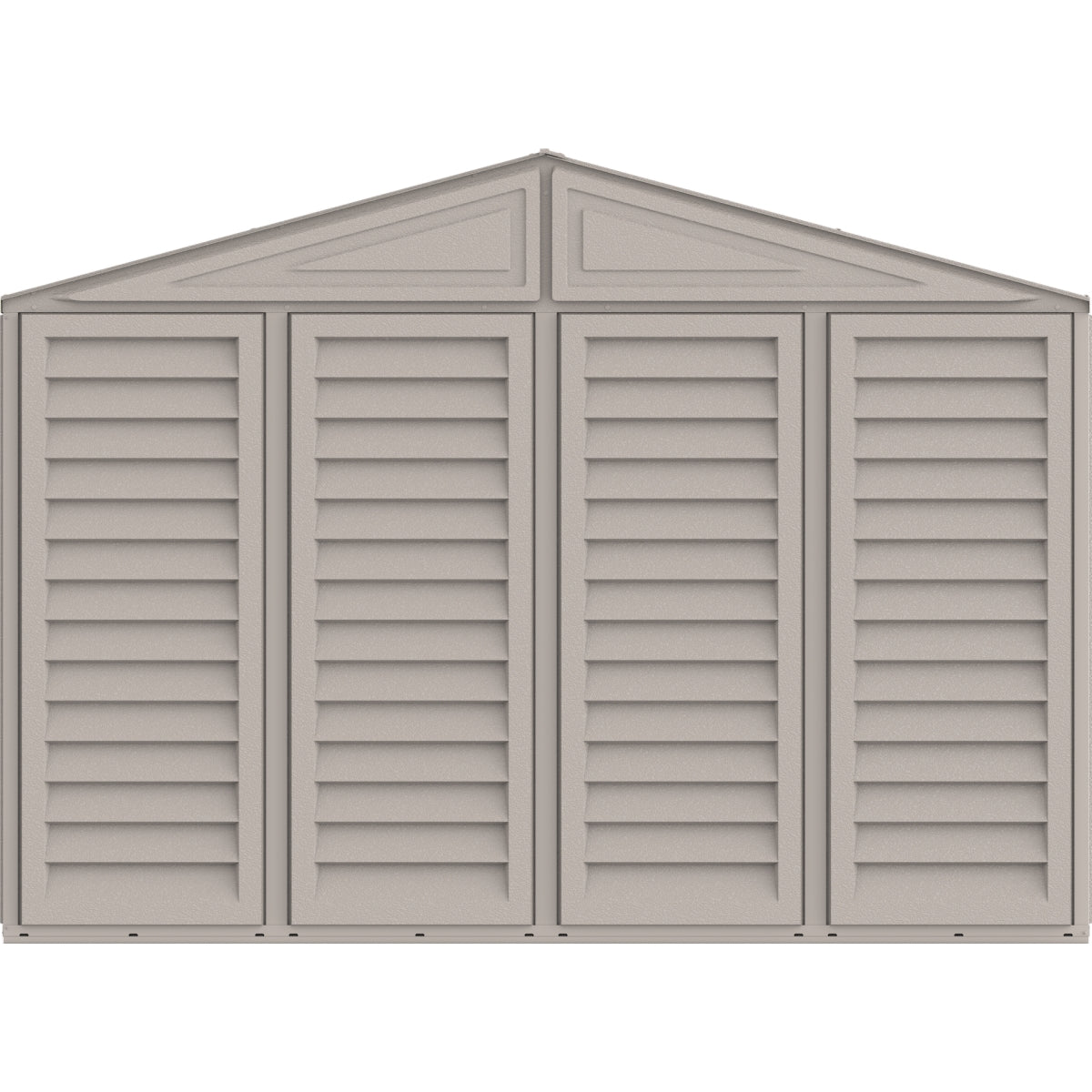 DuraMax | Woodbridge 10 ft 6 in Wide Vinyl Plastic Standalone Garage or Storage Building With Foundation Kit