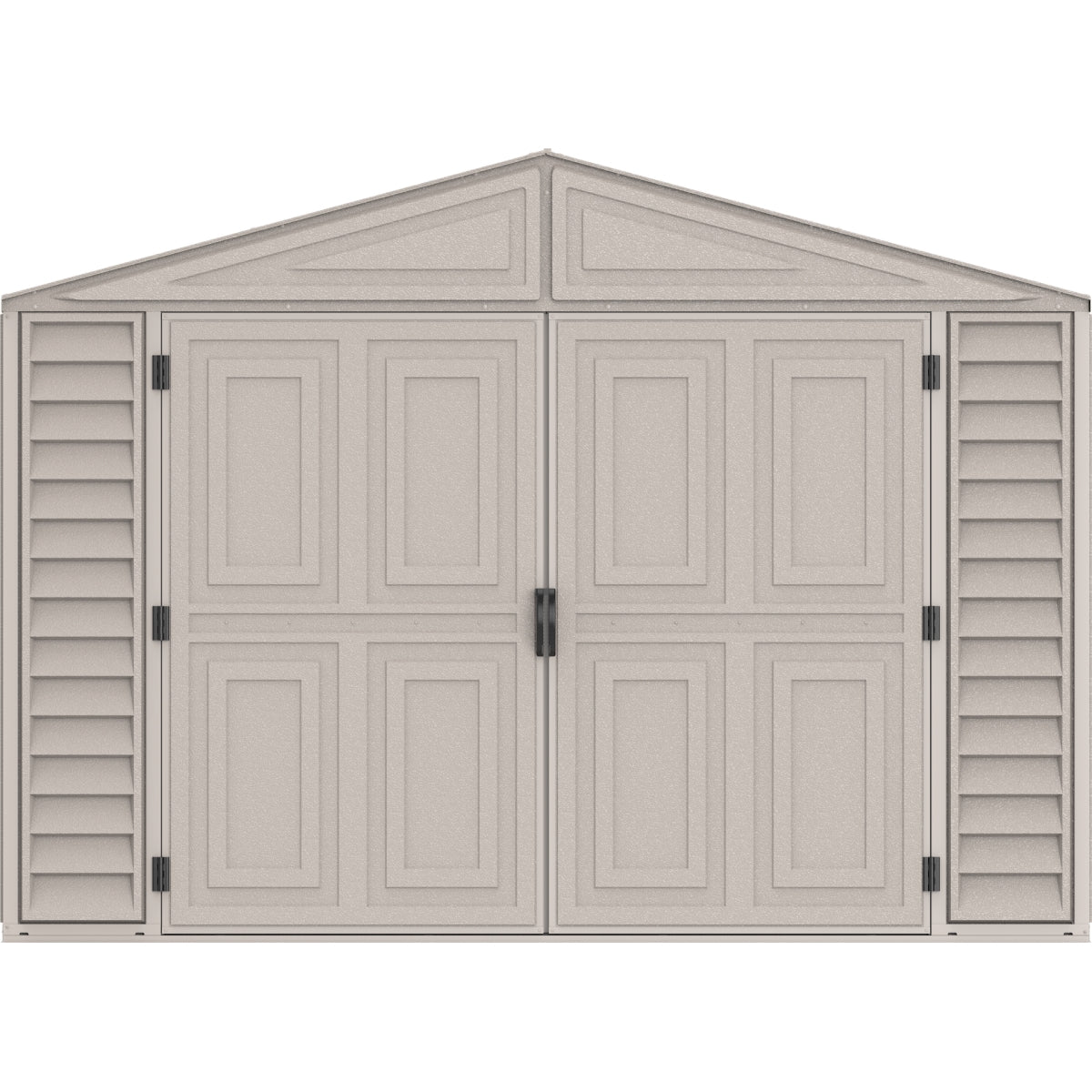DuraMax | Woodbridge 10 ft 6 in Wide Vinyl Plastic Standalone Garage or Storage Building With Foundation Kit